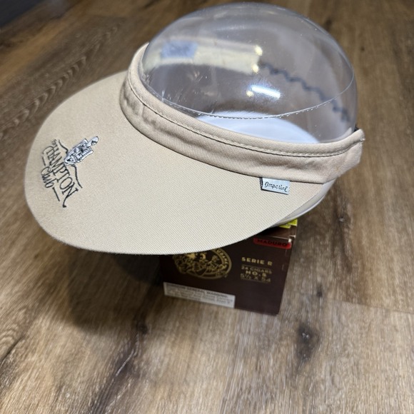 Imperial King & Prince Golf Visor Wide Brim Khaki Tan Black St‎ Simon Sea Island - Picture 6 of 7